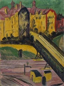 窓からの眺め 作： Ernst Ludwig Kirchner